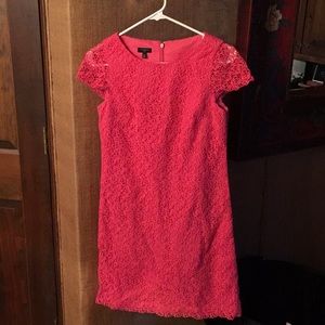 Talbots size 2P pink lace dress